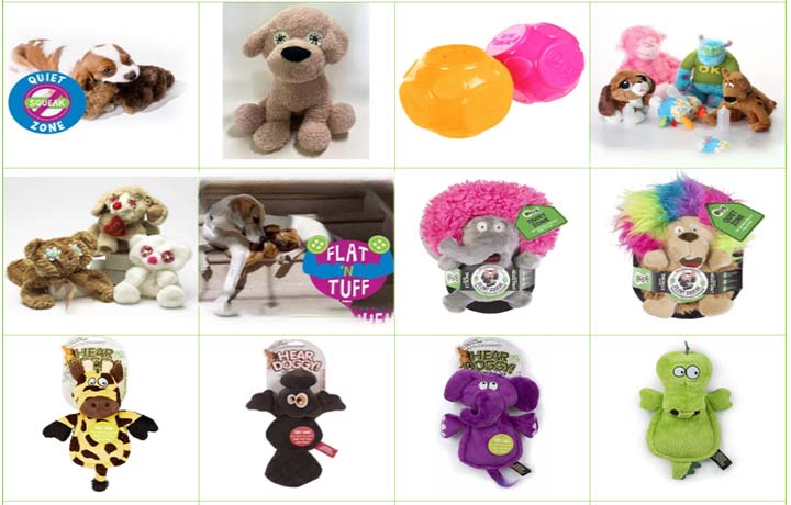 NO SQUEAK Dog Toys